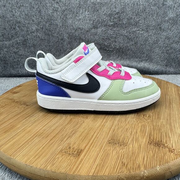 Other - Nike Court Borough Low 2 Shoes Kids 10C White Black Sneakers DV5458-108